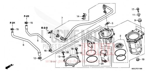 FUEL PUMP (VT750C2B/C2S/CS/C/CA) VT750CSC de 2012